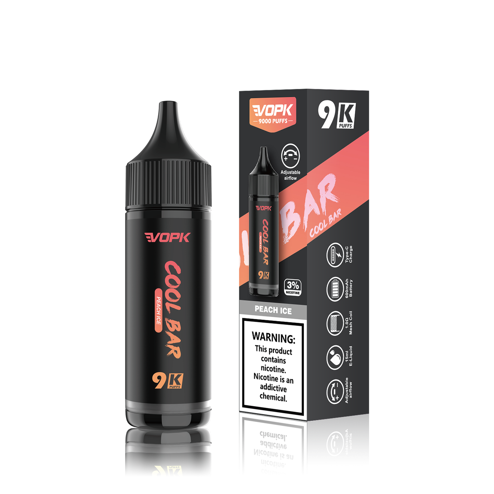 Alternative view of VOPK-Cool Bar 9000 Puffs Vape