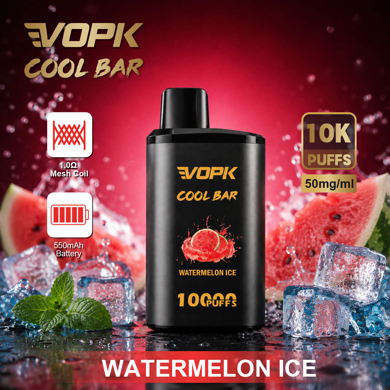 Alternative view of VOPK COOL BAR 10000 Puffs Vape